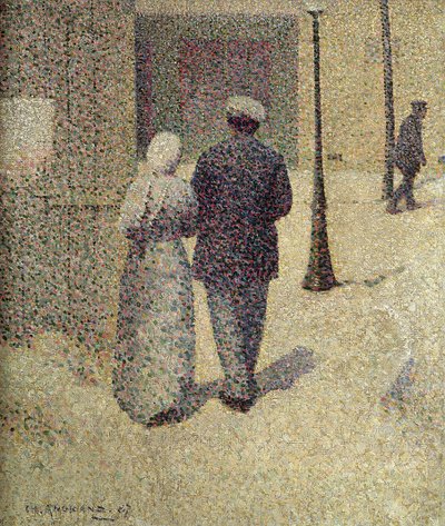 A Couple in the Street, 1887 by Charles Angrand